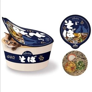 Kashmina Puppy/Kitty Blue Ramen Bowl Small Bed